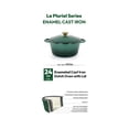 thumbnail image 3 of 3.5 Litre Kitchen Star Cast Iron Dutch Oven 24cm, Green, 3 of 6