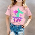 thumbnail image 2 of TZEWGL Chemise Décontractée pour Fille Garçon Mignonne à Imprimé Graphique Col Rond Manches Courtes Vêtements pour Infnants Taille 3-4T, 2 of 4