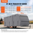thumbnail image 2 of VEVOR Trailer Travel RV Cover 27-30 ft Class A Camper Cover Non-Woven Fabric, 2 of 9