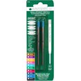 thumbnail image 1 of Shiyou-recharge de Billes pour Stylos à Billes Parker, Pointe Moyenne, Rouleau Doux, Turquoise, Lot de 2 (P132TQ), 1 of 4