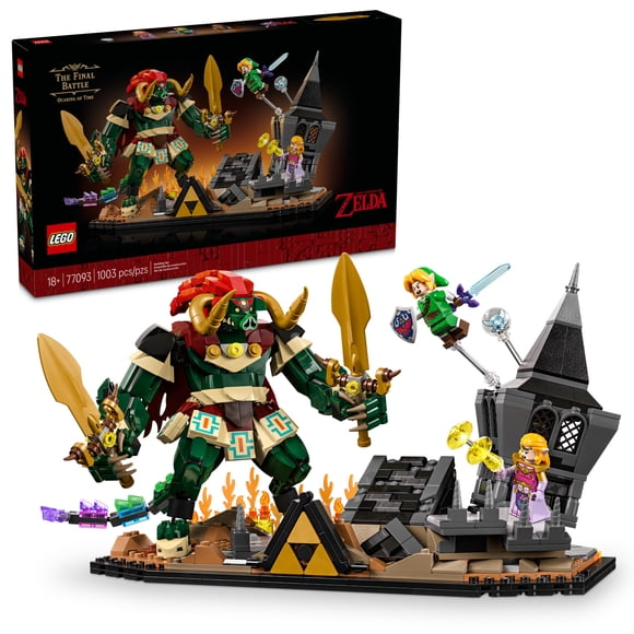LEGO The Legend of Zelda: Ocarina of Time – The Final Battle - Building Set for Adults, Ages 18+ - Nintendo Collectible with Link & Zelda Minifigures - Bedroom or Game Room Decor - 77093