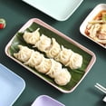 thumbnail image 1 of Rectangular Plastic Serving Plates Large Capacity | Fruit Sausage Snack Tray, Durable & Easy Clean, 24.5x14.5cm, Hot Pot Barbecue Platter for Entertaining, 1 of 8