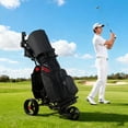 thumbnail image 4 of Gymax Electric Golf Push Cart w/Adjustable Handle & 9 Speed Settings Umbrella Holder, 4 of 10