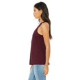 thumbnail image 3 of Bella Ladies Flowy Racerback Tank, M, Maroon, 3 of 3