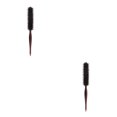 thumbnail image 1 of mmirethe Rouleau de Brosse à Cheveux pour Hommes, Bouclage, Femmes, Outil de Coiffure, Coiffage, Brun, Longueur 23,5 cm, 2 Ensembles, 1 of 6