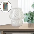 thumbnail image 4 of DOLITY Table Lamp, USB Bedside Lamps, Small Glass Nightstand Lamp Perfect for Bedroom, RC 16 Colors, 4 of 9