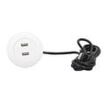 thumbnail image 3 of Dual USB Charging Ports Socket, Multipurpose Sofa USB Charging Socket Charging Protection Circuit  For Home Use White, 3 of 8