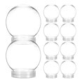 thumbnail image 1 of 10Pcs Plastic Snow Globes For Christmas Diy Crafts Decoration Transparent Round Beginners And Professionals, 1 of 9
