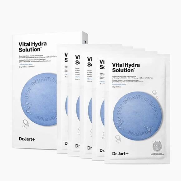 DR.JART+ Vital Hydra Solution Masque en Feuille, Lot de 5