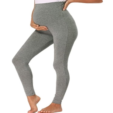 CNKOO Leggings de Maternité pour Femmes, Pantalons de Yoga de Grossesse Taille Haute
