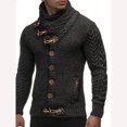 thumbnail image 3 of ZOGAA Manteau Chandail pour Homme Automne Hiver Cardigans Tricotés Manteaux, 3 of 5