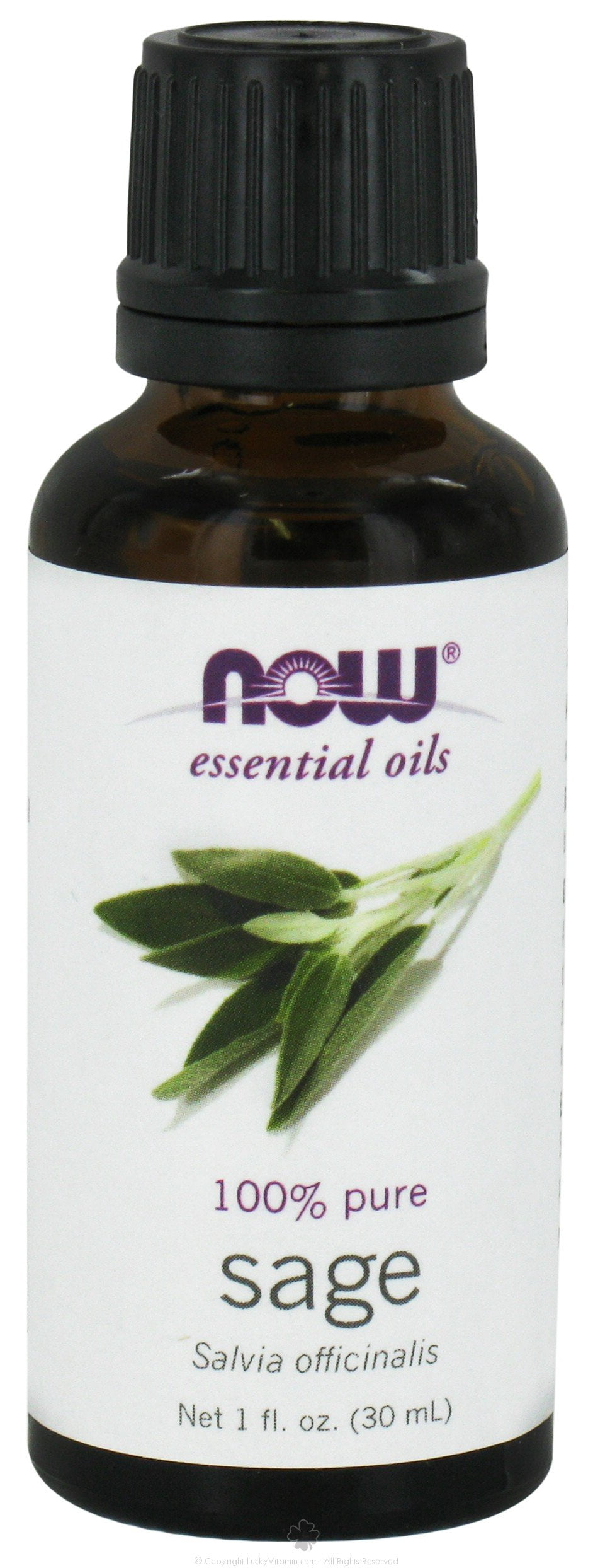 NOW Foods - 100% Pure Essential Oil Sage - 1 fl. oz.