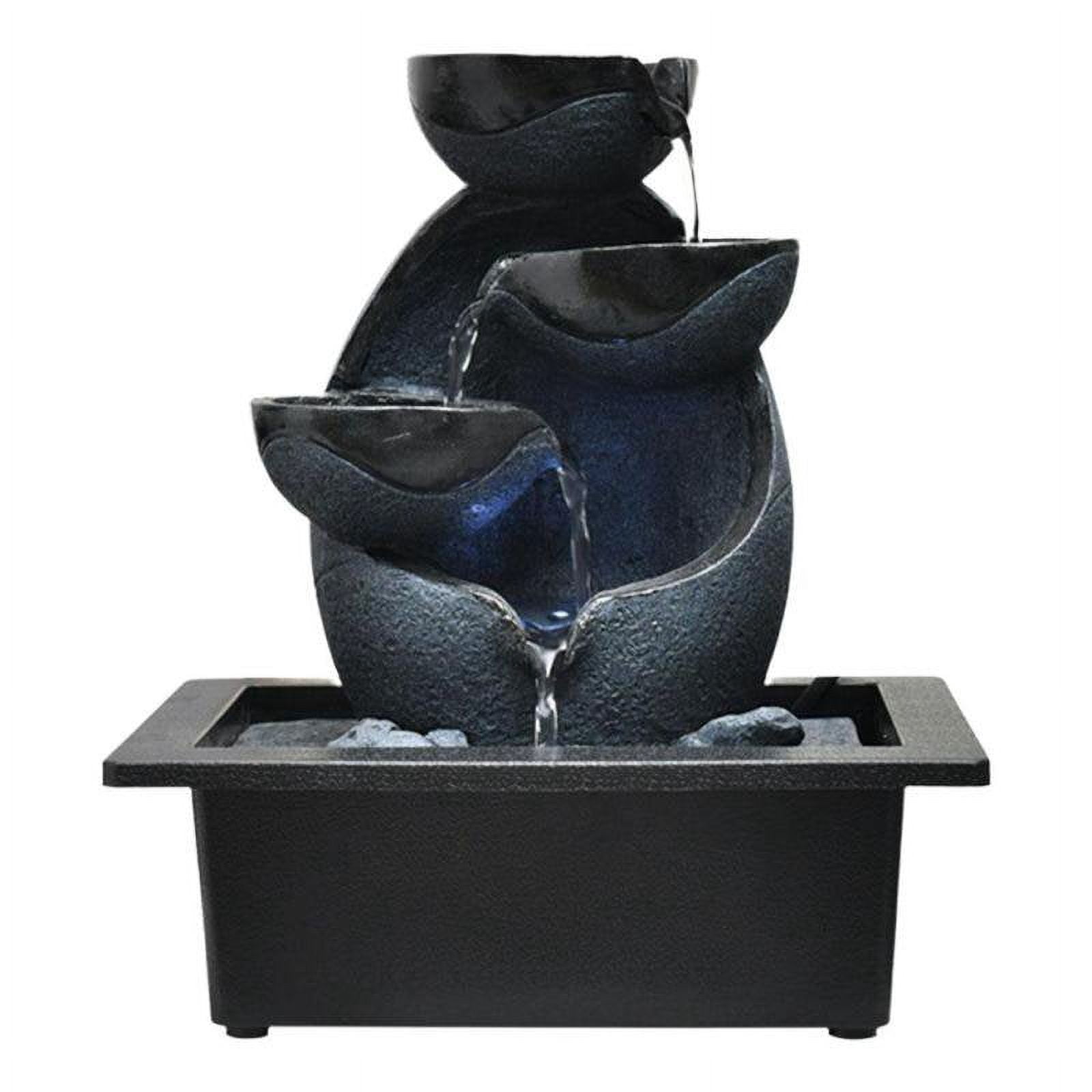 MesaSe Tabletop Water Fountain Feng Shui Waterfall Landscape Home Table Ornaments A