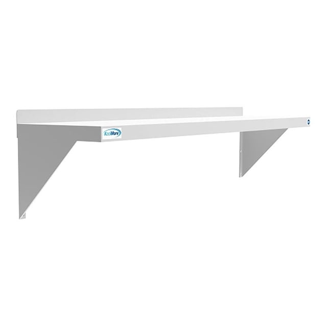Koolmore Tablette Murale en Acier Inoxydable 12x48 NSF pour Cuisine, Argent
