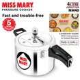 thumbnail image 4 of Miss Mary Aluminium Pressure Cooker 4 Liters, Inner Lid Cooker, Silver (MM40) | For 4 To 6 Persons, 4 of 4