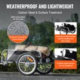 thumbnail image 3 of KFFKFF Bike Cargo Trailer, 100 lbs Load Capacity, Heavy-Duty Bicycle Wagon Cart, Foldable Compact Storage & Quick Release with Universal Hitch, 16" Wheels, 3 of 9