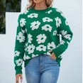 thumbnail image 1 of U.Vomade Women's Crew Neckline Chenille Sweater, 1 of 5