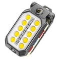 thumbnail image 2 of COB Highlight Handheld Flashlight Highlight Camping Light LED Emergency Light with Seven Light Gears for Fishing Hiking Night Walking, 2 of 9