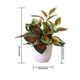thumbnail image 5 of fastboy Artificial Potted Plant Leaf Simulation Leaves Home Office Desktop Greenery Decoration, Plant Type 15, 5 of 5