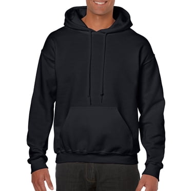 Gildan Mens Heavy Blend Hooded Sweatshirt, L, Black