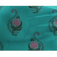 thumbnail image 4 of oneOone Georgette Viscose Fabric Leaves & Floral Block Print Fabric By Yard 42 Inch Wide, 4 of 4