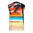 thumbnail image 5 of EGNMCR Débardeurs Homme Nouvelle Mode Décontractée Débardeur Sans Manches pour Homme Col Rond Imprimé Hawaïen Sport Col Rond, 5 of 5