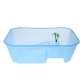 thumbnail image 1 of lionlar Réservoir Robuste pour Reptiles, Tortues et Tortues, Vivarium avec Rampe, Plateforme pour Se Prélasser, Bleu, 1 of 9
