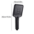 thumbnail image 3 of Meitianfacai Squares Shower Head with Handheld High Pressure 3 Spray Modes Body Coverage Spray Water In Multiple Places Powerful Rain Showerhead for Bathroom Upgrade, 3 of 6