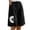 Black, variant on TrendOFT Womens Casual Summer Shorts Woman Elastic Solid Color Button Down Half With Pocket Wide Leg Lounge Shorts Womens Athletic Shorts Black L