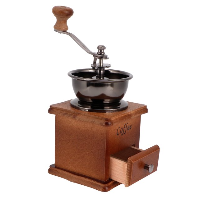 Bean Grinder, Retro Style Coffee Mill, Hand For Turkish French Press