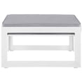 thumbnail image 2 of Modway Fortuna Ottomane de Patio Moderne en Aluminium, Fini Blanc/gris, 2 of 3
