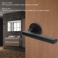 thumbnail image 3 of Entrance Lever Door Handle, Impact Proof Comfortable Handle Door Lock Handle 2PCS  for Bedroom, 3 of 8