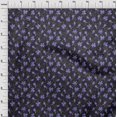 thumbnail image 4 of oneOone Rayon Blue Fabric Floral Retro Sewing Material Print Fabric By The Yard 56 Inch Wide, 4 of 5