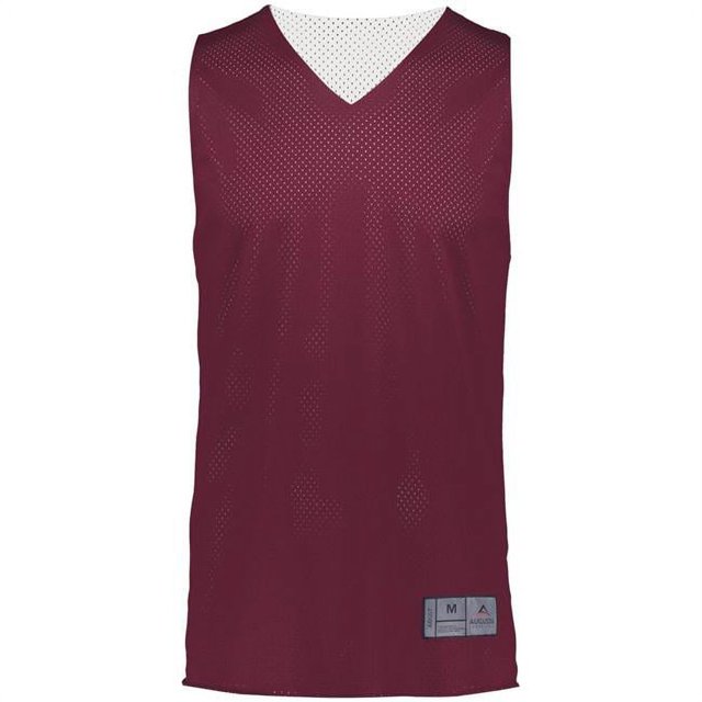 ASI 161.380.3XL Chandail Réversible en Maille Tricotée 2.0 pour Adulte, Bourgogne et Blanc - 3TG
