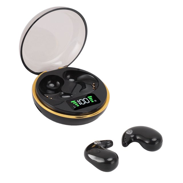 Sleep Headphones with Digital Display Charging Case for Side Sleepers, Bluetooths Earbuds Built in Battery, Wirelessly Earphones for Sleep Work Workout