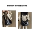 thumbnail image 4 of TopLLC Bags For Women Soft Foldable Vegan Leather Shoulder Handbag Stylish Slouchy Tote Purses Polyester Shoulder Sack, 4 of 6