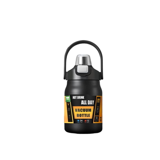 tredstone Gobelet à Paille Rabattable avec Grand Ouverture Léger Écologique Noir 800ml