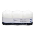 thumbnail image 1 of Mainstays Unscented 3PK White Pillar Candles, 1 of 7