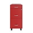 thumbnail image 3 of Pemberly Row 3 Drawers Vertical Red Metal Filing Cabinet Pre-assembled, 3 of 6