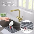 thumbnail image 3 of NUAHRHY Silicone Sink Protector Heat-Resistant Sink Liner Mat Anti-Slip Kitchen Sink Mats Large Sink Drainer Mat Reusable Sink Protector Mat Portable Sink Mat Practical for Kitchen Rectangle Sink, 3 of 4