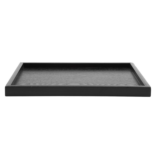 Herwey Rectangle Shape Solid Wood Tea Coffee Snack Food Meals Serving Tray Plate Restaurant Trays