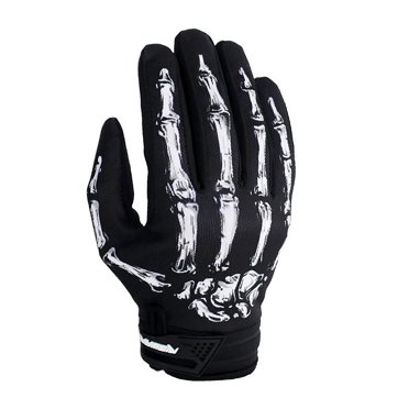 1 Paire Gants de Motocross Os de Squelette de Moto Extérieur Coupe-Vent Imperméables Gants de Sport VTT