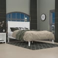 thumbnail image 2 of AFI NoHo Lit Plateforme en Bois Massif Simple TG, Blanc, 2 of 13