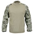 thumbnail image 1 of Rothco Military FR NYCO Combat Shirt - Total Terrain Camo, Large, 1 of 4