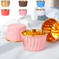 thumbnail image 3 of 50pcs Foil Cupcake Liners Aluminum Cake Cups Heat Resistant Baking Cups Hot G7 R5I2, 3 of 8