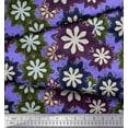 thumbnail image 3 of Soimoi Purple Rayon Fabric Artistic Floral Print Fabric by Yard 56 Inch Wide, 3 of 5
