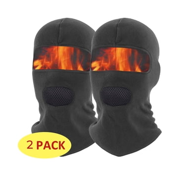2 Piece Balaclava Ski Mask for Cold Weather Skin-Friendly Thermal Ski Mask Skiing Fishing Gray