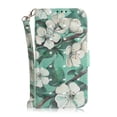 thumbnail image 1 of Case for iPhone 12 Pro Cover Magnetic 3D Pattern Wallet Flip Case With Strap - Orchid, 1 of 5