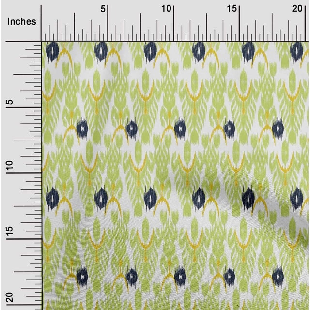 oneOone Coton Soie Tissu Arbre Style Tissu Imprimé Ikat BTY 42 Pouces de Large