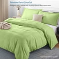 thumbnail image 2 of 500 TC 100% Egyptian Cotton Duvet Cover Zipper Closur Ultra Soft Durable and Fade Resistant Solid Pattern, 2 of 7